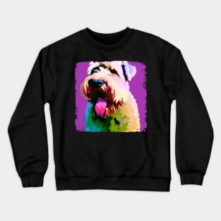 Soft Coated Wheaten Terrier Pop Art - Dog Lover Gifts Crewneck Sweatshirt